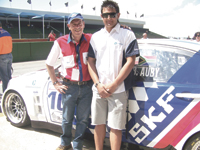 Gary Czapsky SKF, (L), with Brandon Auby in front of the Superstar Chevrolet Lumina
